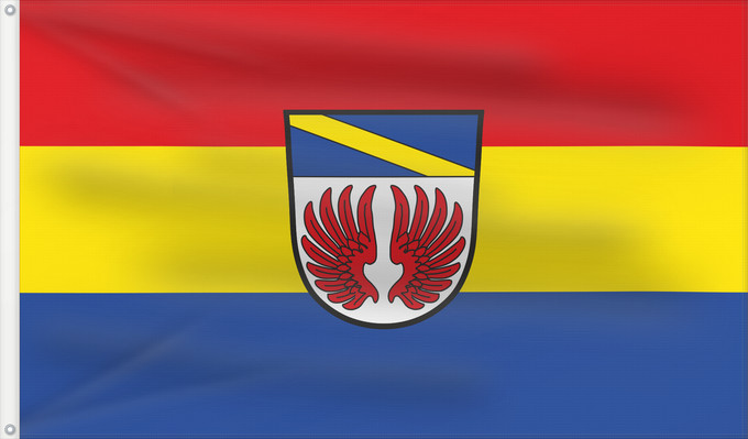 Bandera, con dos ojales metálicos y lado del asta reforzado: Breitenberg (Bayerischer Wald)