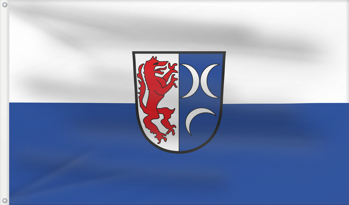 Bandera, con dos ojales metálicos y lado del asta reforzado: Büchlberg (Bayerischer Wald)