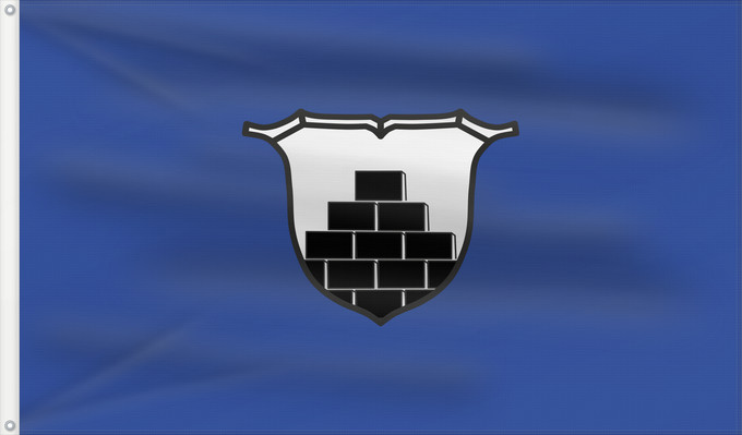 Bandera, con dos ojales metálicos y lado del asta reforzado: Fürstenstein (Bayerischer Wald)