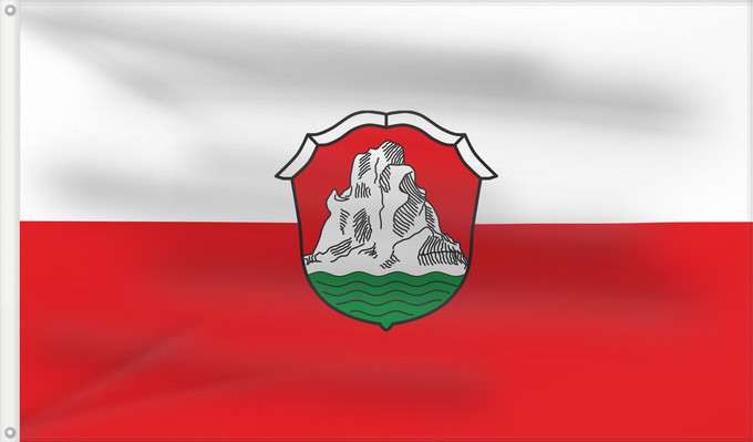Bandera, con dos ojales metálicos y lado del asta reforzado: Bad Griesbach i.Rottal, St (Bayerisches Golf- und Thermenland)