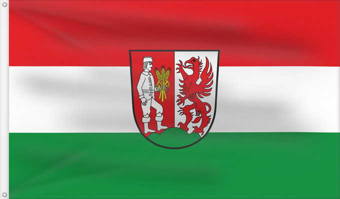 Bandera, con dos ojales metálicos y lado del asta reforzado: Neuburg a.Inn (Bayerisches Golf- und Thermenland)