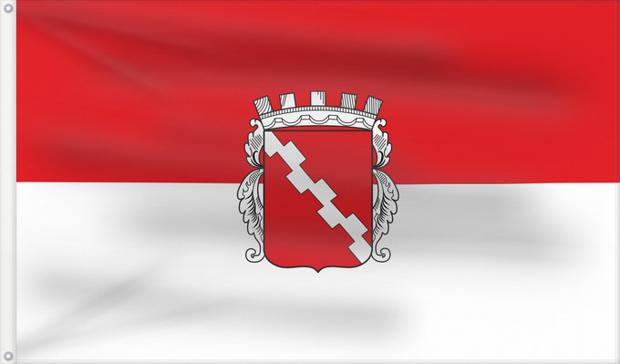 Bandera, con dos ojales metálicos y lado del asta reforzado: Ortenburg, M (Bayerisches Golf- und Thermenland)