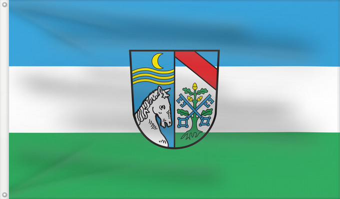 Bandera, con dos ojales metálicos y lado del asta reforzado: Pocking, St (Bayerisches Golf- und Thermenland)
