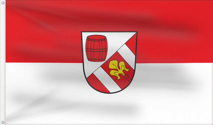 Bandera, con dos ojales metálicos y lado del asta reforzado: Salzweg (Bayerischer Wald)