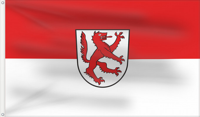Bandera, con dos ojales metálicos y lado del asta reforzado: Untergriesbach, M (Bayerischer Wald)