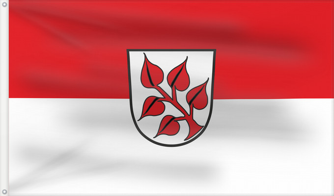Bandera, con dos ojales metálicos y lado del asta reforzado: Frauenau (Bayerischer Wald)
