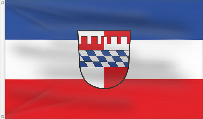 Bandera, con dos ojales metálicos y lado del asta reforzado: Kollnburg (Bayerischer Wald)