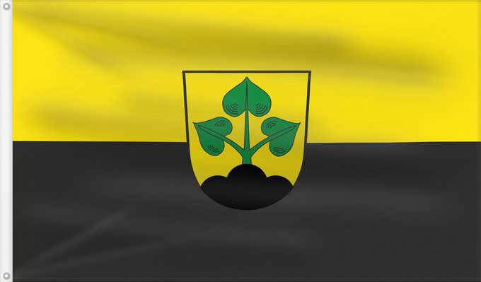 Bandera, con dos ojales metálicos y lado del asta reforzado: Lindberg (Bayerischer Wald)