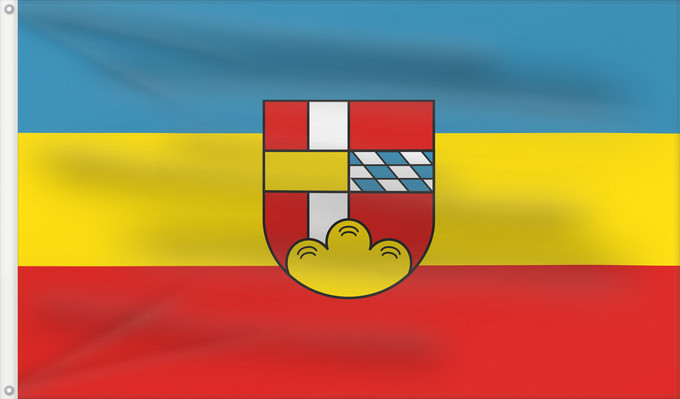 Bandera, con dos ojales metálicos y lado del asta reforzado: Zachenberg (Bayerischer Wald)