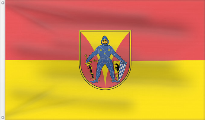 Bandera, con dos ojales metálicos y lado del asta reforzado: Zwiesel, St (Bayerischer Wald)