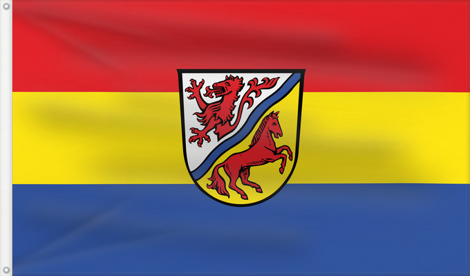 Bandera, con dos ojales metálicos y lado del asta reforzado: Rottal-Inn (Kreis)