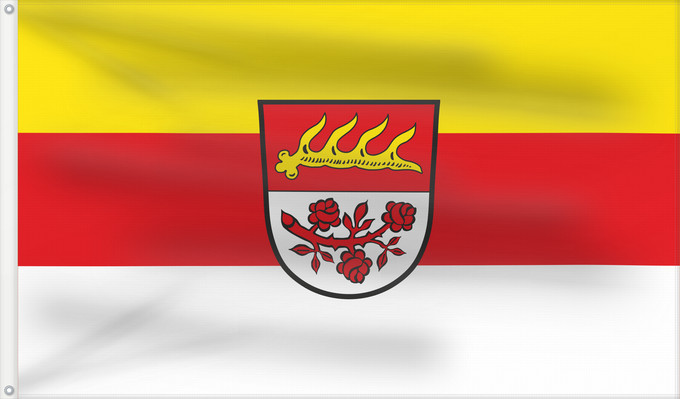 Bandera, con dos ojales metálicos y lado del asta reforzado: Bad Birnbach, M (Bayerisches Golf- und Thermenland)