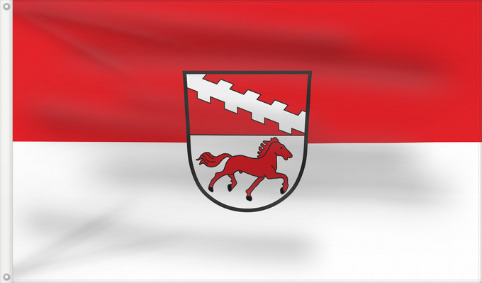 Bandera, con dos ojales metálicos y lado del asta reforzado: Egglham (Bayerisches Golf- und Thermenland)