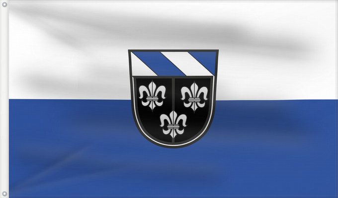 Bandera, con dos ojales metálicos y lado del asta reforzado: Gangkofen, M (Bayerisches Golf- und Thermenland)