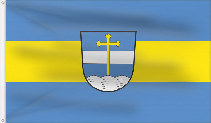 Bandera, con dos ojales metálicos y lado del asta reforzado: Johanniskirchen (Bayerisches Golf- und Thermenland)