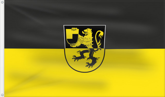 Bandera, con dos ojales metálicos y lado del asta reforzado: Kirchdorf a.Inn (Bayerisches Golf- und Thermenland)