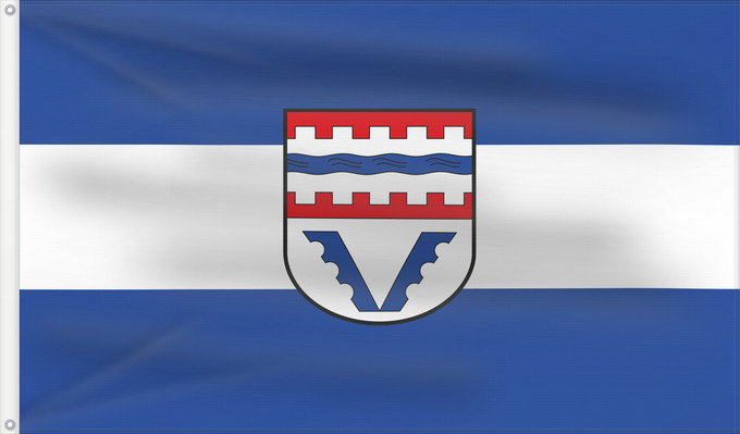 Bandera, con dos ojales metálicos y lado del asta reforzado: Mitterskirchen (Bayerisches Golf- und Thermenland)