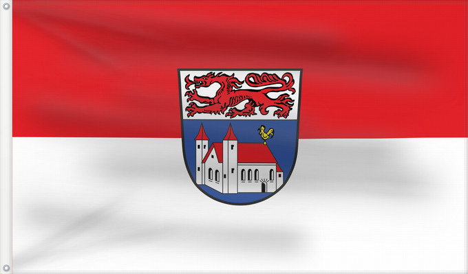 Bandera, con dos ojales metálicos y lado del asta reforzado: Pfarrkirchen, St (Bayerisches Golf- und Thermenland)