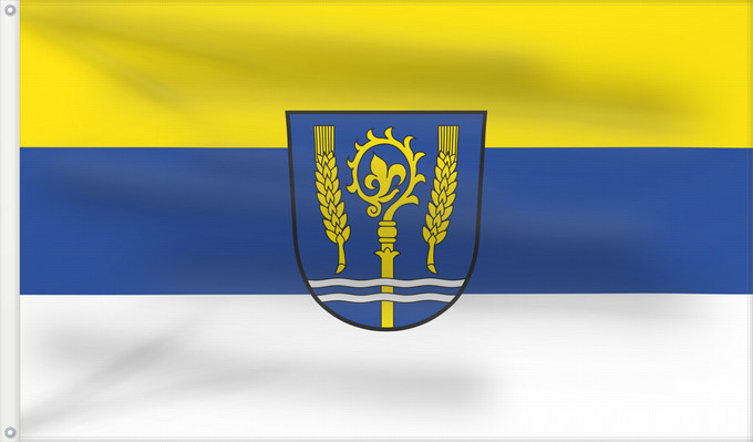 Bandera, con dos ojales metálicos y lado del asta reforzado: Postmünster (Bayerisches Golf- und Thermenland)