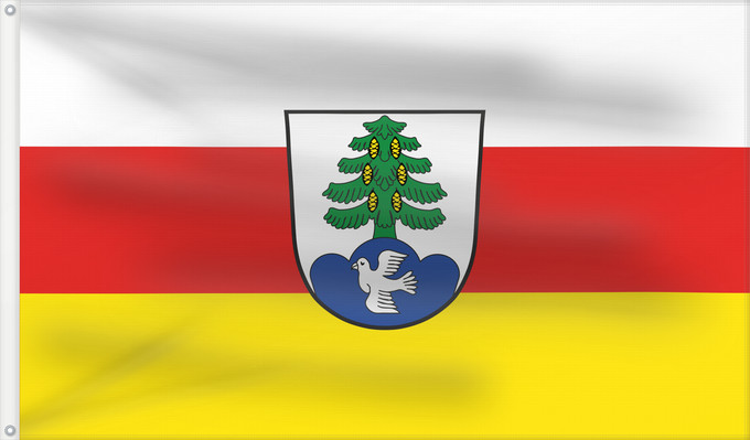 Bandera, con dos ojales metálicos y lado del asta reforzado: Rimbach (Bayerisches Golf- und Thermenland)