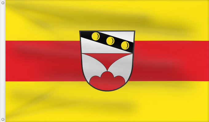 Bandera, con dos ojales metálicos y lado del asta reforzado: Roßbach (Bayerisches Golf- und Thermenland)