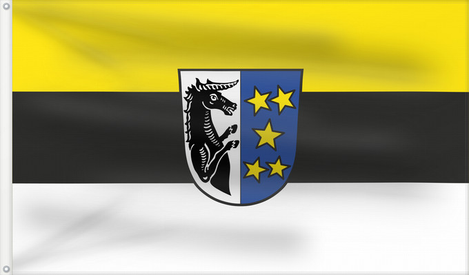 Bandera, con dos ojales metálicos y lado del asta reforzado: Schönau (Bayerisches Golf- und Thermenland)