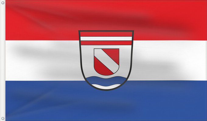 Bandera, con dos ojales metálicos y lado del asta reforzado: Aholfing (Bayerisches Golf- und Thermenland)