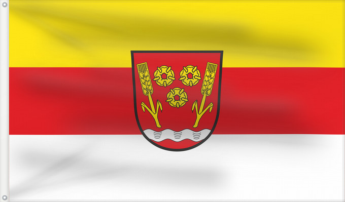 Bandera, con dos ojales metálicos y lado del asta reforzado: Aiterhofen (Bayerisches Golf- und Thermenland)
