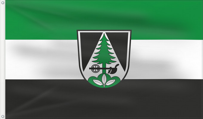 Bandera, con dos ojales metálicos y lado del asta reforzado: Ascha (Bayerischer Wald)