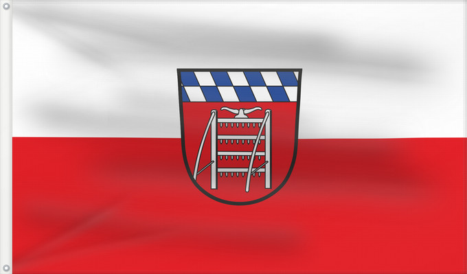 Bandera, con dos ojales metálicos y lado del asta reforzado: Geiselhöring, St (Bayerisches Golf- und Thermenland)