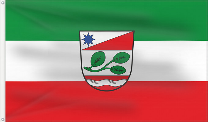 Bandera, con dos ojales metálicos y lado del asta reforzado: Irlbach (Bayerisches Golf- und Thermenland)