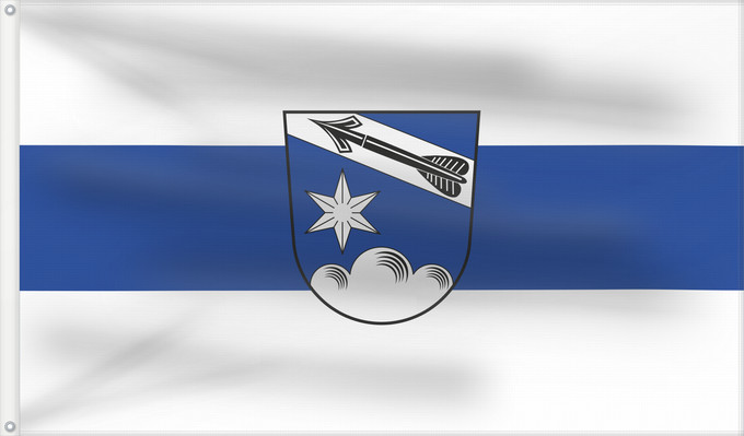 Bandera, con dos ojales metálicos y lado del asta reforzado: Mariaposching (Bayerisches Golf- und Thermenland)