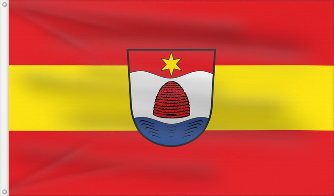 Bandera, con dos ojales metálicos y lado del asta reforzado: Parkstetten (Bayerisches Golf- und Thermenland)