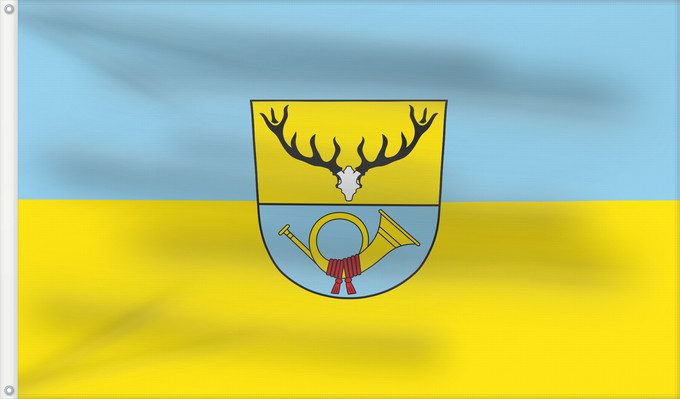 Bandera, con dos ojales metálicos y lado del asta reforzado: Stallwang (Bayerischer Wald)