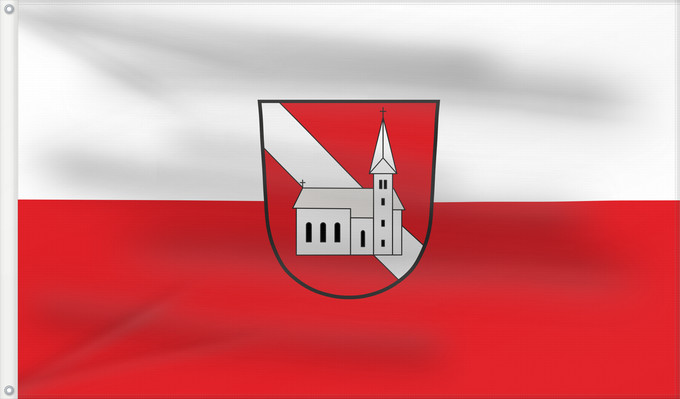 Bandera, con dos ojales metálicos y lado del asta reforzado: Straßkirchen (Bayerisches Golf- und Thermenland)