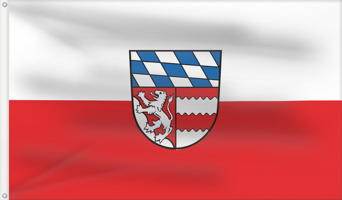 Bandera, con dos ojales metálicos y lado del asta reforzado: Dingolfing-Landau (Kreis)