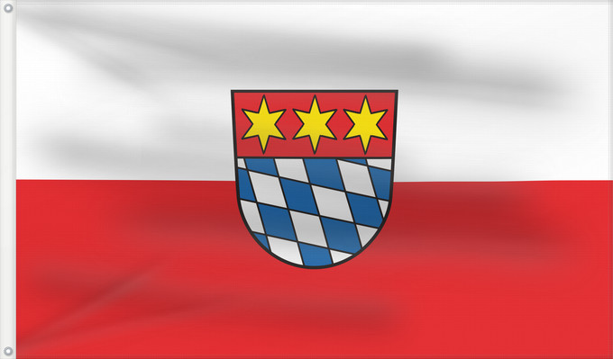 Bandera, con dos ojales metálicos y lado del asta reforzado: Dingolfing, St (Bayerisches Golf- und Thermenland)