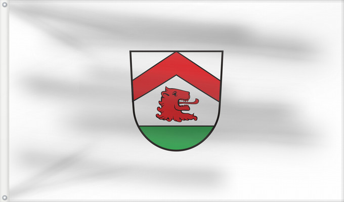 Bandera, con dos ojales metálicos y lado del asta reforzado: Moosthenning (Bayerisches Golf- und Thermenland)