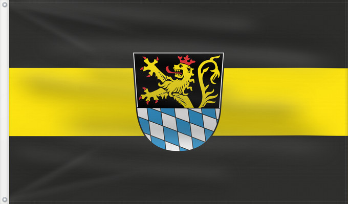 Bandera, con dos ojales metálicos y lado del asta reforzado: Amberg (Ostbayerische Städte)