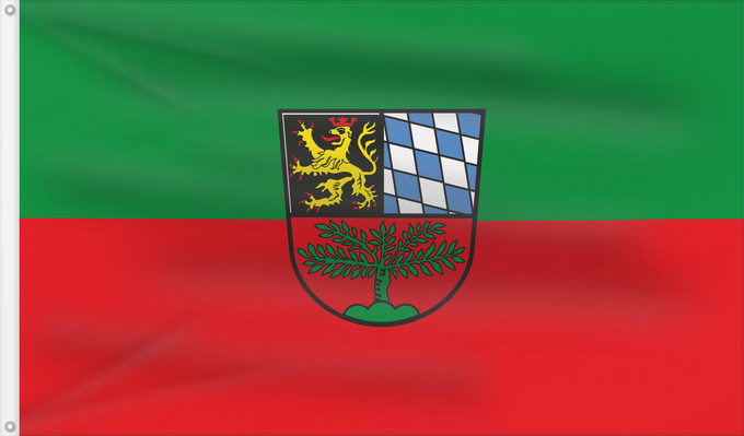 Bandera, con dos ojales metálicos y lado del asta reforzado: Weiden i.d.OPf. (Ostbayerische Städte)