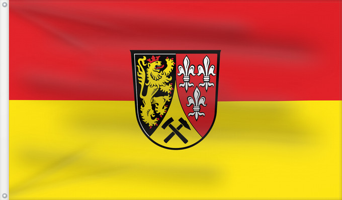 Bandera, con dos ojales metálicos y lado del asta reforzado: Amberg-Sulzbach (Kreis)