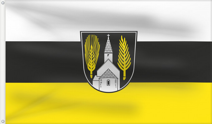Bandera, con dos ojales metálicos y lado del asta reforzado: Edelsfeld (Bayerischer Jura)