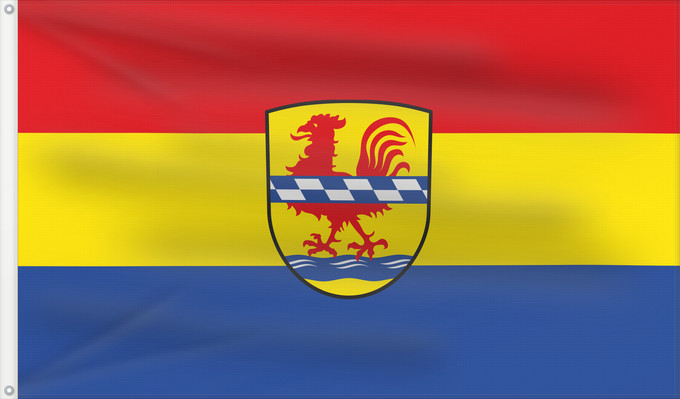 Bandera, con dos ojales metálicos y lado del asta reforzado: Hahnbach, M (Bayerischer Jura)