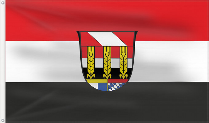 Bandera, con dos ojales metálicos y lado del asta reforzado: Hohenburg, M (Bayerischer Jura)