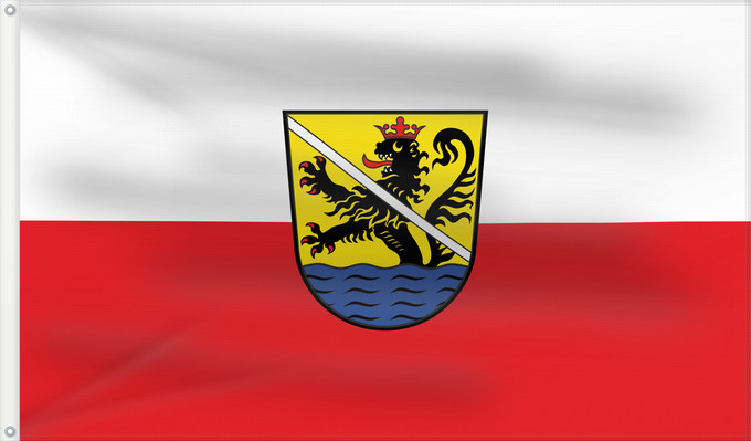 Bandera, con dos ojales metálicos y lado del asta reforzado: Vilseck, St (Bayerischer Jura)
