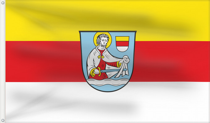 Bandera, con dos ojales metálicos y lado del asta reforzado: Arnschwang (Bayerischer Wald)