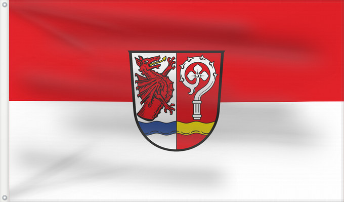 Bandera, con dos ojales metálicos y lado del asta reforzado: Arrach (Bayerischer Wald)