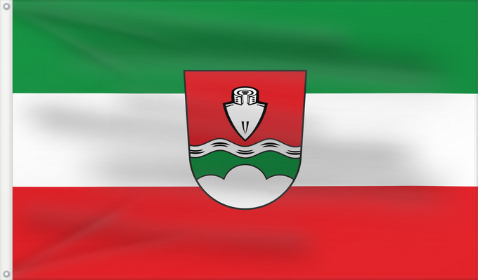 Bandera, con dos ojales metálicos y lado del asta reforzado: Willmering (Bayerischer Wald)