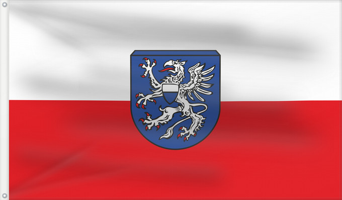 Bandera, con dos ojales metálicos y lado del asta reforzado: Freystadt, St (Bayerischer Jura)
