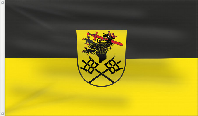 Bandera, con dos ojales metálicos y lado del asta reforzado: Pilsach (Bayerischer Jura)